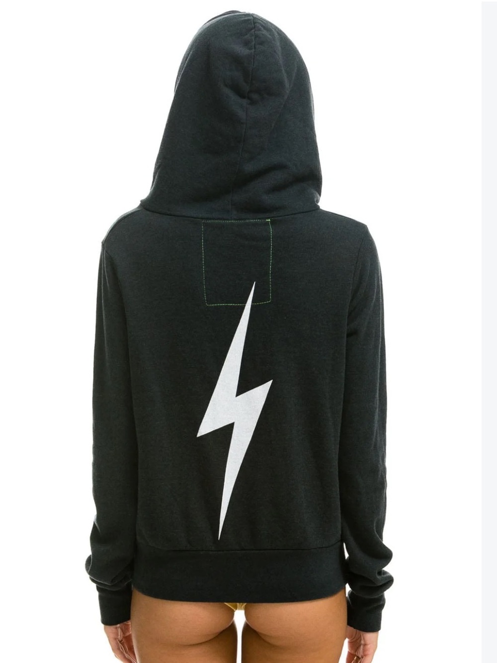 Aviator Nation lightening bolt zip up hoodie sz XL